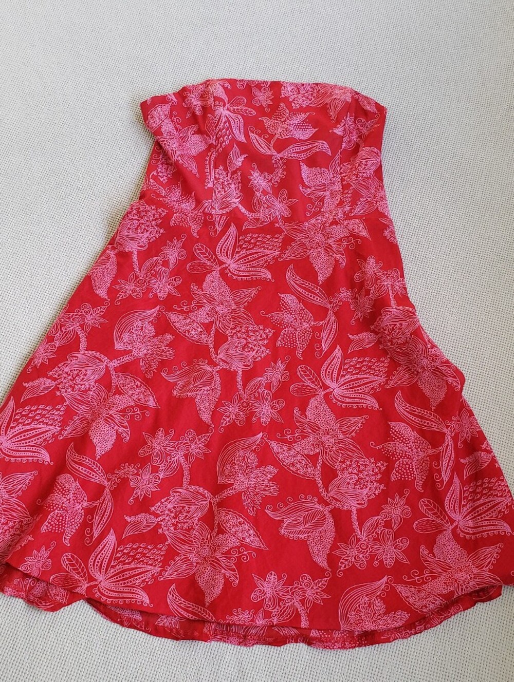 Champagne Red Sleeveless Dress with Subtle Texture 12 Lightweight Wedding Beach